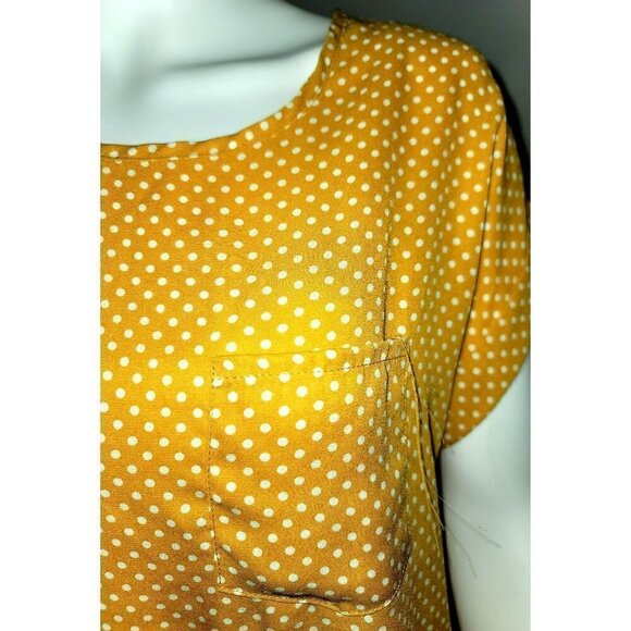 Jon & Anna Contemporary Polka-Dot Shell Top - Size Small - Picture 6 of 10
